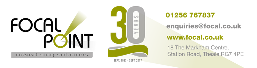 FOCAL POINT 30 years signatures 2018 NEW-02 Focal Point Advertising 30 years in business banner